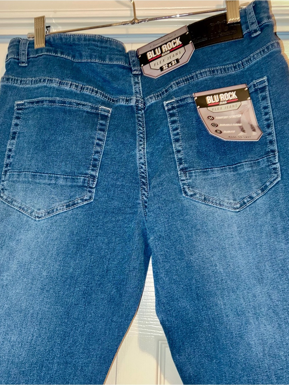 NWT Blue Rock Men's Blue Flex Slim Fit Jeans